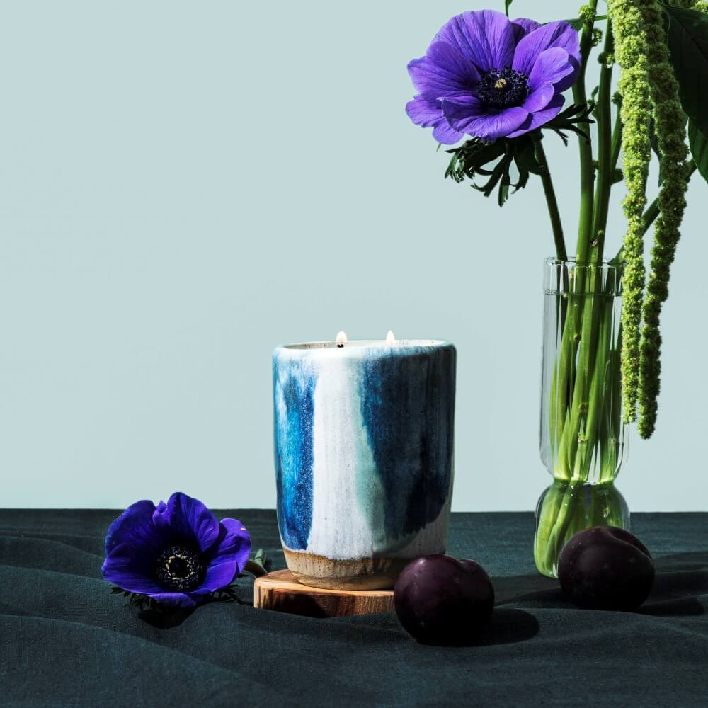 Cabana - Wild Plum & Violet - Ceramic candle