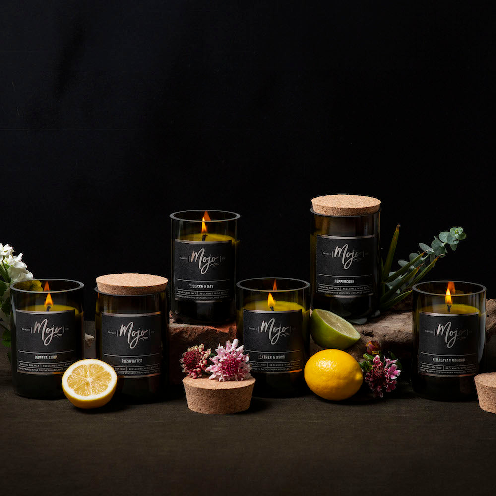 Cognac & Spice - Wine bottle candle