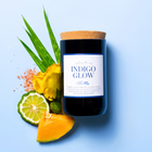 Indigo Glow - Wine Bottle Candle