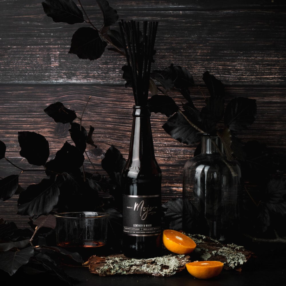Leather & Wood -  Beer bottle diffuser