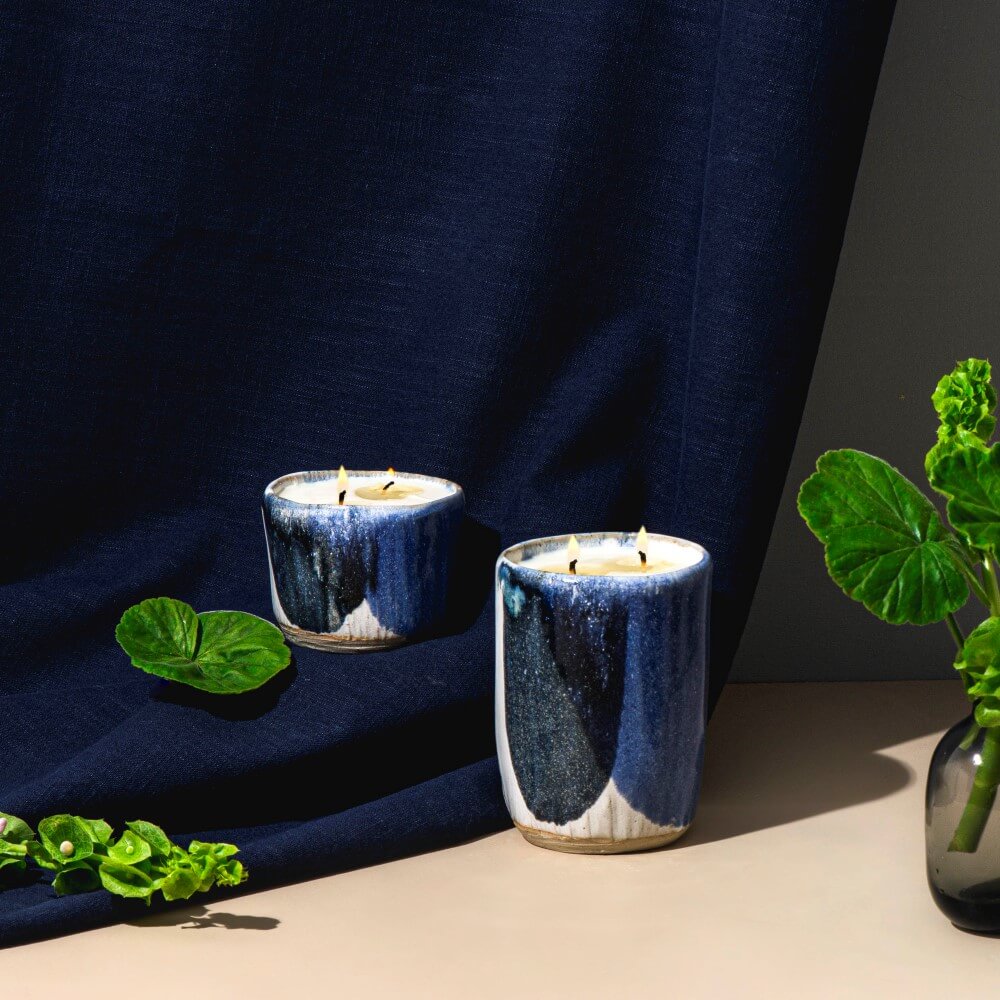 ABODE - Geranium Leaf & Bergamot Soy Wax Ceramic Candle